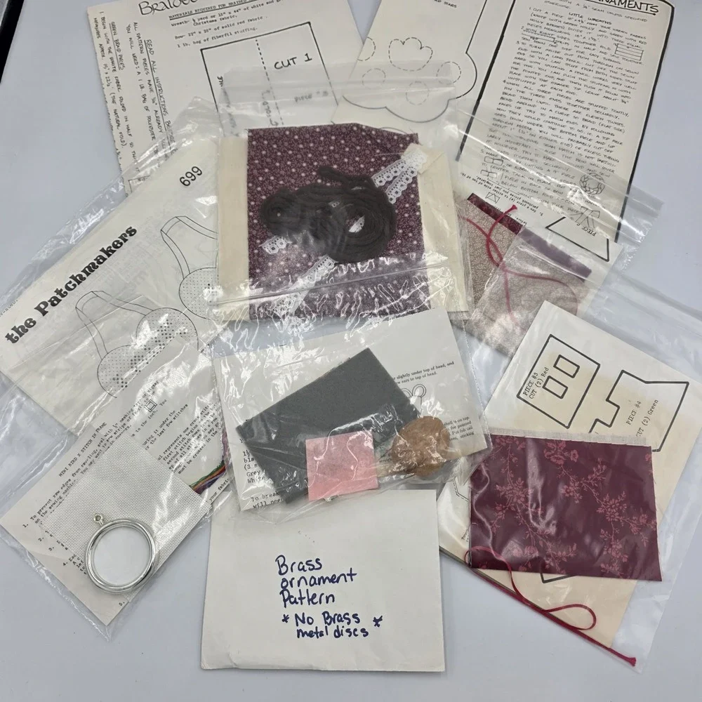 Vtg Better‎ Homes & Gardens Christmas Ornament Sampler Kit 1984~See Description
